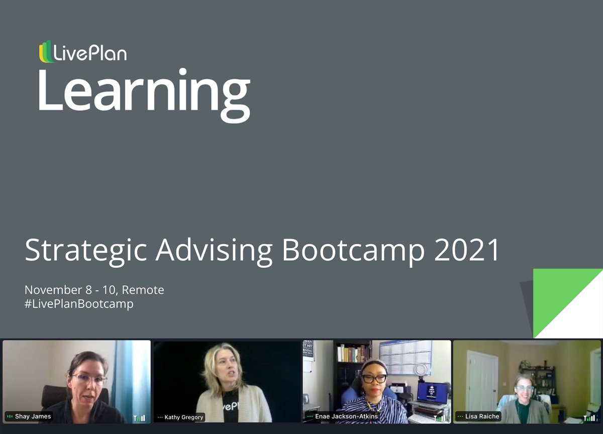 Thanks to everyone for a great kickoff to #LivePlanBootcamp!

This is such a fun group, and we can’t wait to keep the learning going tomorrow! 

#advisory #accountants #ProAdvisors #letsgo #letdrive #letsgrow #letsLivePlan #LivePlanadvisory