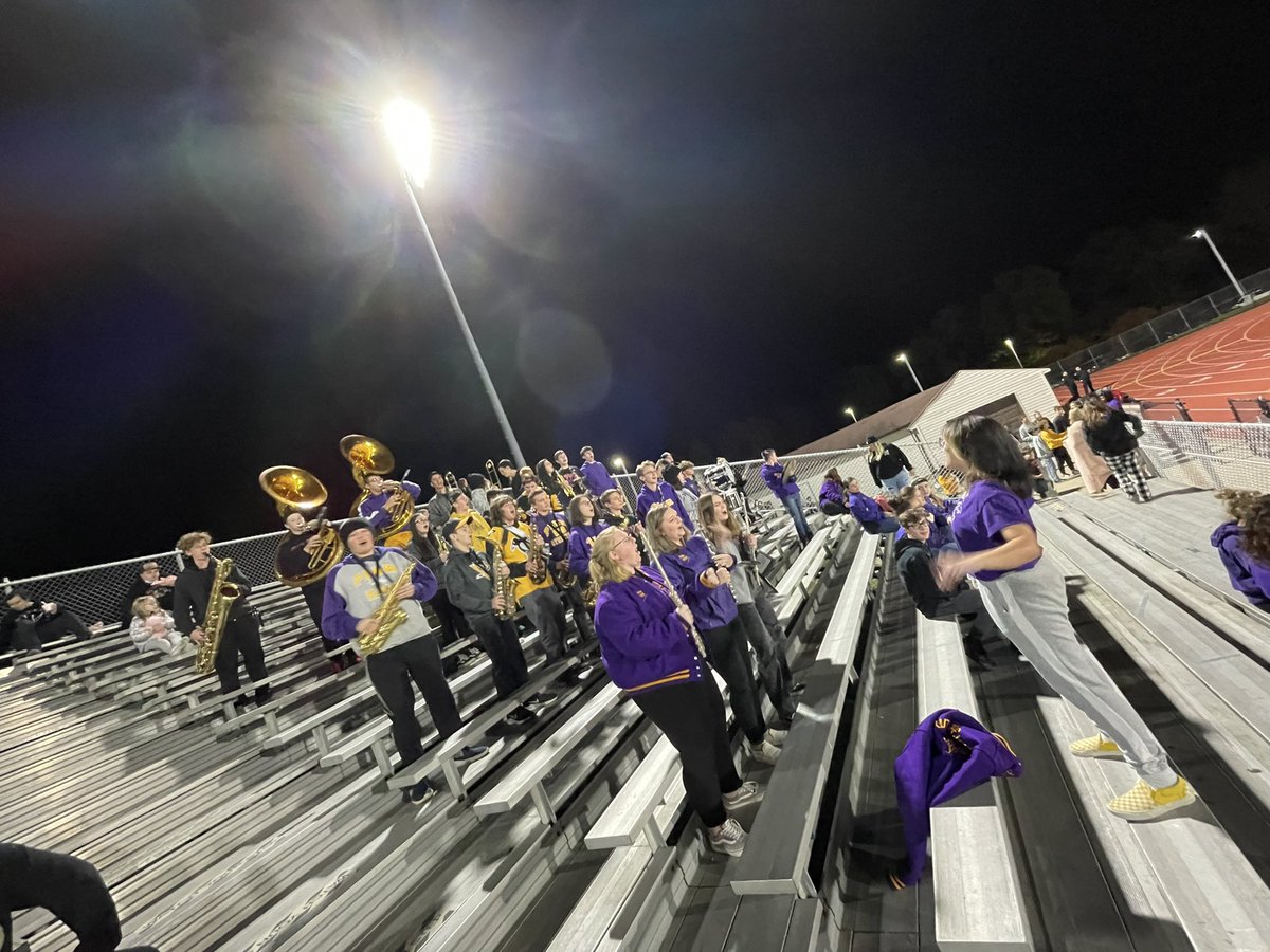 PlumBand's tweet photo. Pep band burying the hype at the powderpuff game tonight!! https://t.co/N0tb3TNmwo
