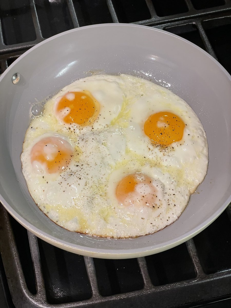 ElieJarrougeMD's tweet photo. It doesn’t get any cheaper, more nutrient dense and delicious than fried eggs in butter. Cost is not an excuse to eat poorly. https://t.co/RHNh23O8IS