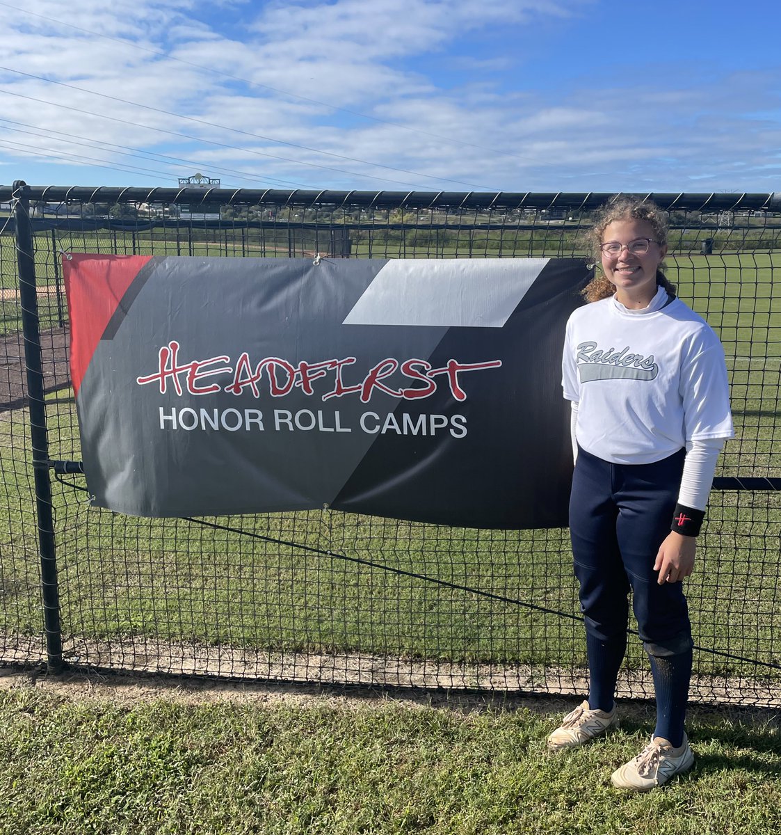 I had a great time at the Headfirst Honor Roll camp in Clermont, FL🌴this past weekend! Thank you to the <a href="/HRollSoftball/">Headfirst Softball</a> staff for organizing an amazing camp, and to the college coaches who worked with us.                <a href="/raiderssbma/">Raiders Softball MA</a>