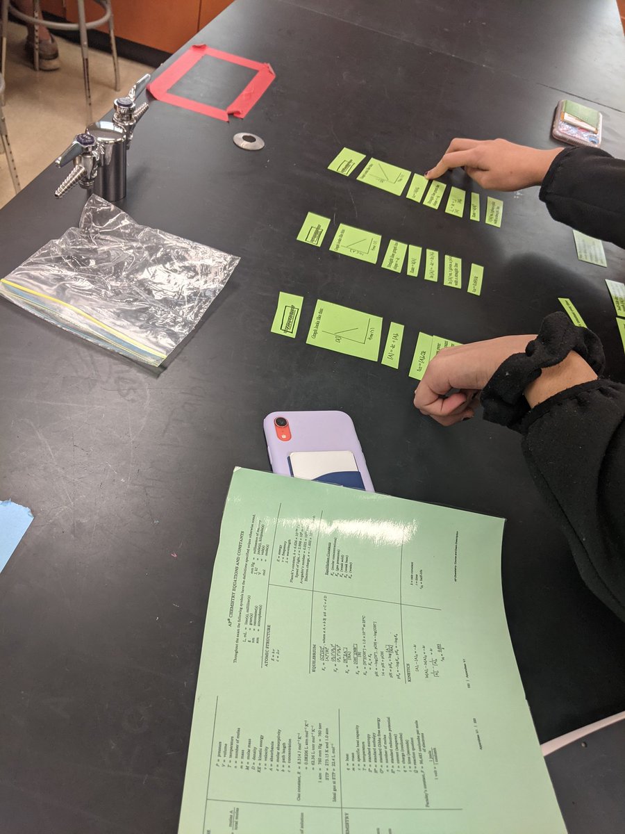 mrs_mc_science's tweet photo. Card sorting #kinetics activity for a quick review #formatives #manipulatives #apchem @WFHS_HS https://t.co/9vj1NAyDJa