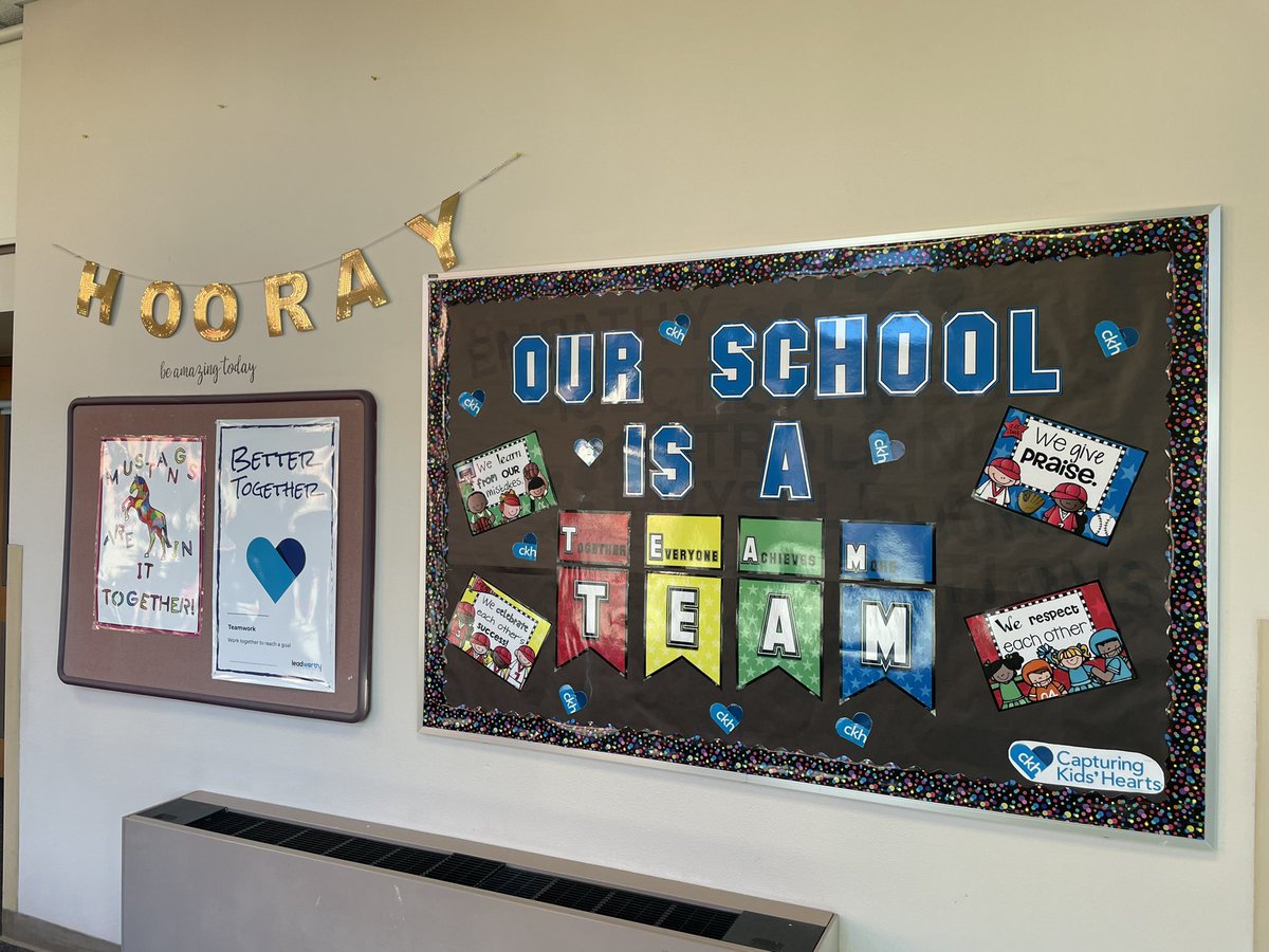 Here is our November bulletin board for our @IHeartCKH theme of #teamwork #capturingkidshearts #gunnisonwatershed #gwsd