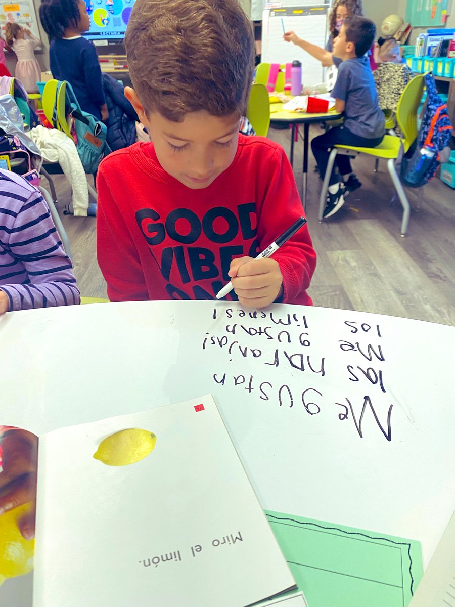 MrsMViana's tweet photo. When you walk by your baby’s classroom and see this beauty! Guided reading in @sranerio is such a pleasure to watch! Look in the comments for a video of his reading in #español My baby is thriving! 🤩✨💙 #SheIsIntentional #ThankfulMama #MyHeartIsFull https://t.co/JGw5jOanx4