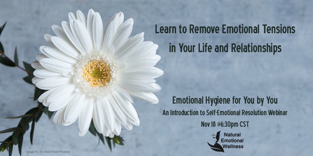 SueSiebens's tweet image. Remove the Emotional Tension in your life and relationships when they are happening. Nov 18 @6:30pm CST
eventbrite.com/e/133259537865
#EmotionalResolution #EmRes #selfimprovement   #MentalHealthMatters #webinars #mentalhealth