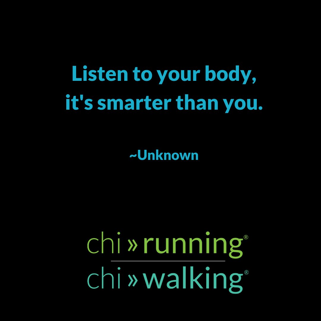ChiRunning's tweet photo. Conventional running: Mind OVER body
ChiRunning: Mind WITH body
We talk to so many people that ran through the pain and wish they hadn't. Running doesn't cause injuries and pain, HOW you run does.
#chirunning #chiwalking #mindbody #bodysensing #mindfulmovement #motivationmonday https://t.co/RLPiEMAnLe