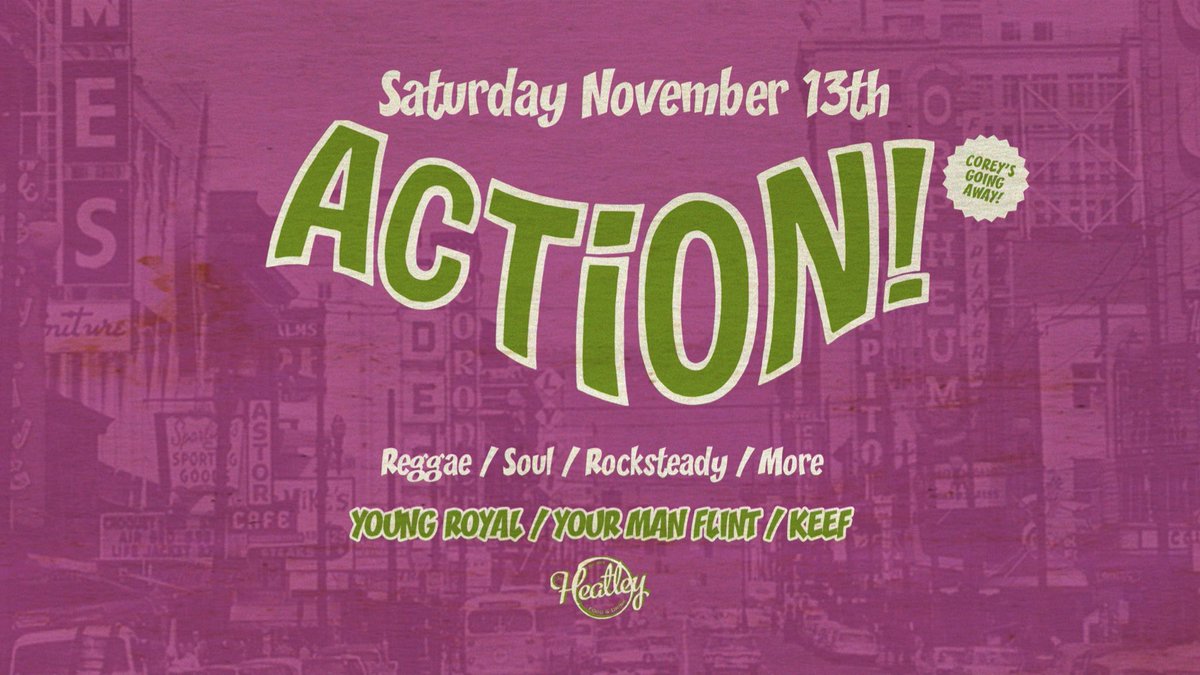 THIS SATURDAY WE'RE BACK IN ACTION! This month we’ll be spinning with the homie DJ Keef of Burning Hearts Soul Club down at The Heatley! This is gonna be a scorcher so you won't want to miss this one. 🙏🙏🙏