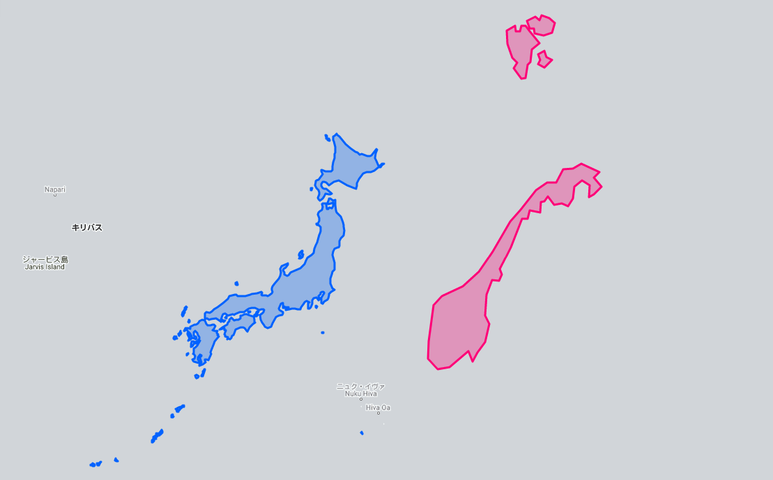 ベルカ宇宙軍 双方の国土面積 ノルウェーの385 0 Km 日本は378 000 Km ノルウェーは地図上ではメルカトル図法で大きく見えるが 実際には日本より若干広い程度 1 01倍 の国土面積 T Co 2bhiy3ocul Twitter