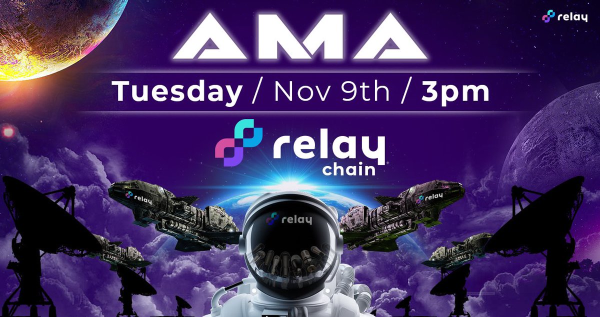 Elevate_fi's tweet photo. 🚨🚨 AMA Alert 🚨🚨

Join us Tuesday 3PM EDT for an AMA with the Relay team on our Telegram. 

https://t.co/dxAjAySz7r

✅TAG 1 friend to join the AMA and RT. We will be picking 2 people to win 200 $RELAY #bridgeszn https://t.co/7QTv2GXlul