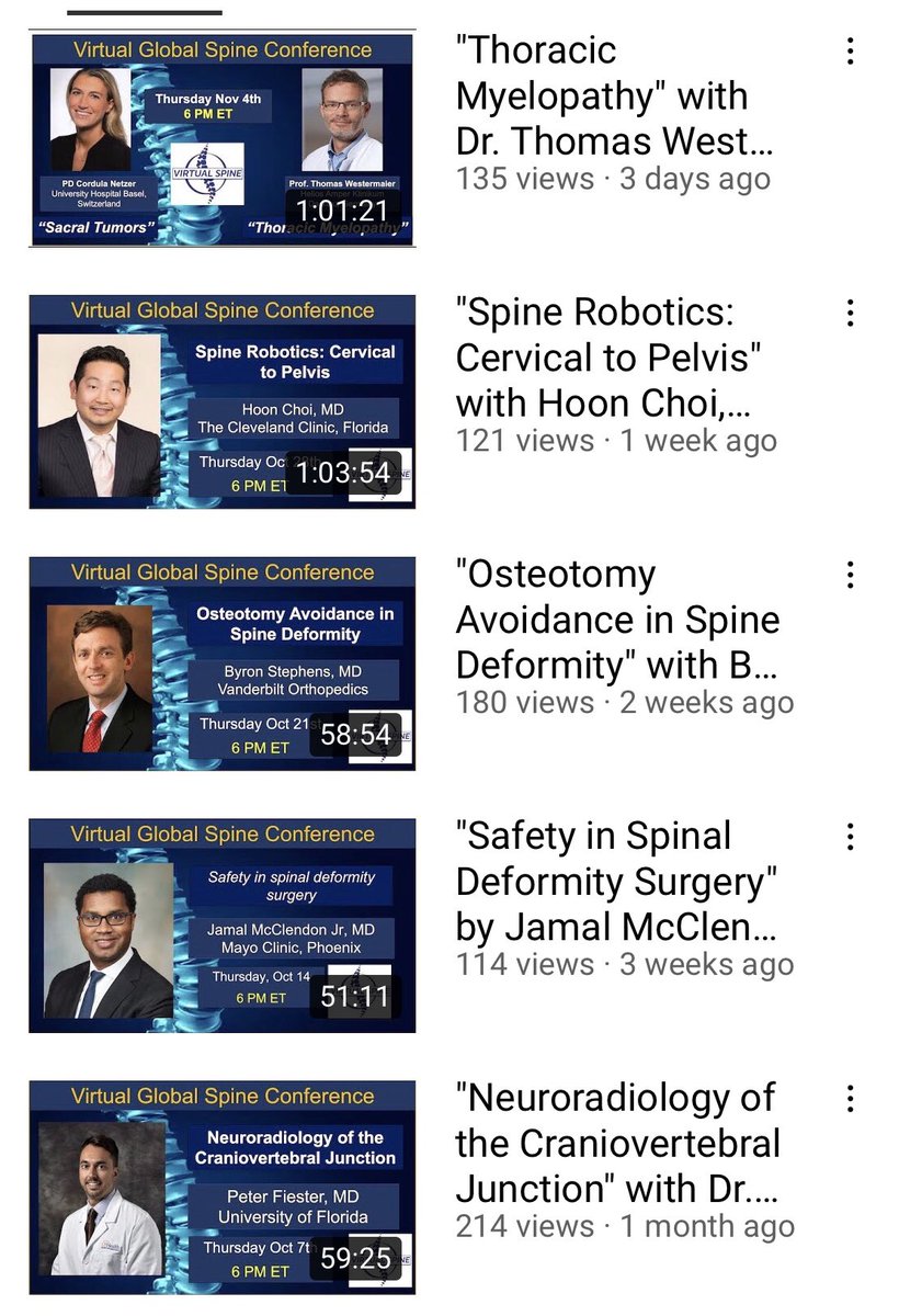 AliBaajMD's tweet photo. The @virtualspine YouTube channel now has 1.5K subscribers and 80+ recorded sessions! Unprecedented initiative by a phenomenal team to improve access and promote education in #spine worldwide! https://t.co/gV1Kdm1wqY https://t.co/AbBx4LRpGZ