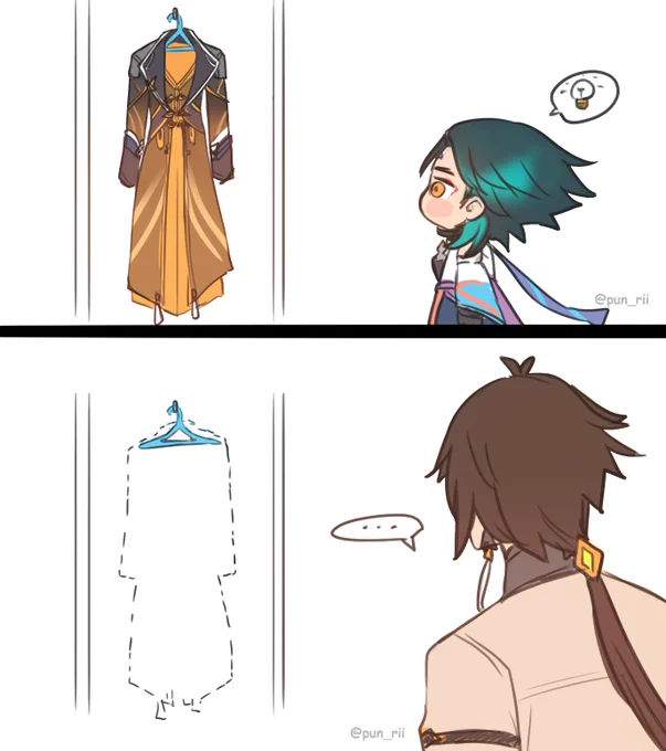 "I will have order " 😅 #genshin #zhongli #xiao 