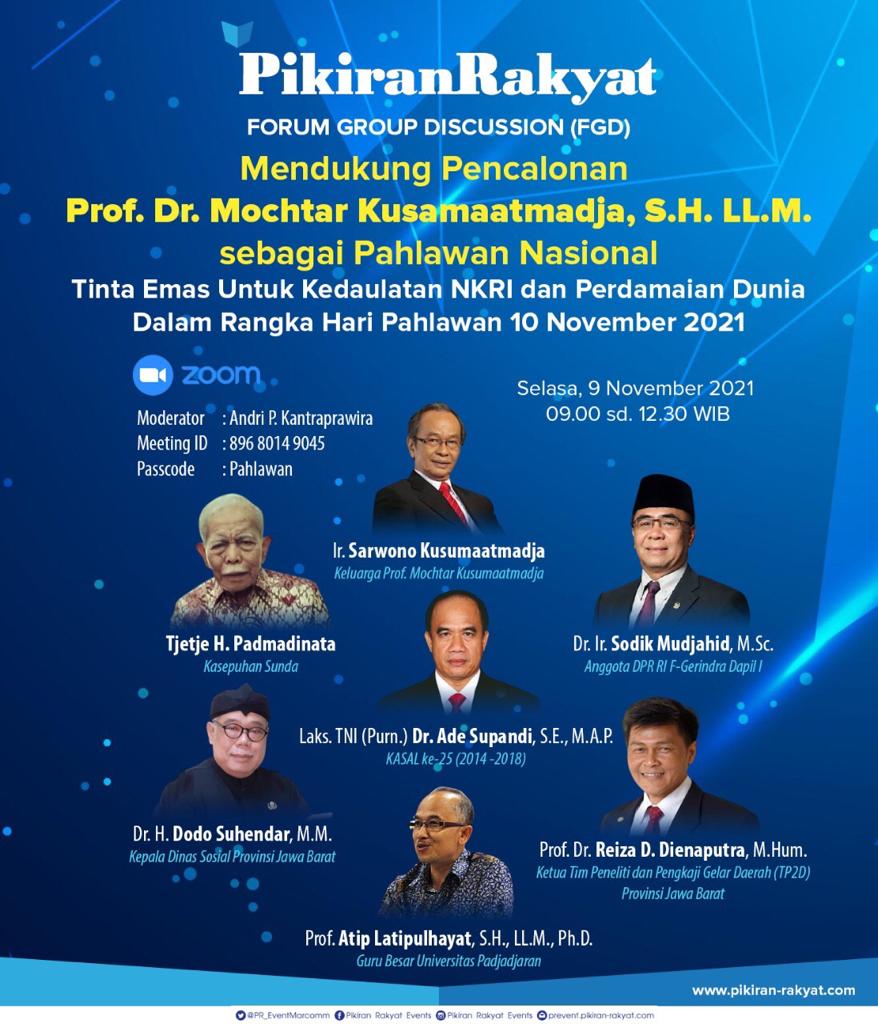 JurnalMaritim's tweet photo. FGD Mendukung Prof. Mochtar Kusumaatmadja sebagai pahlawan nasional. #HariPahlawan #UNCLOS82 https://t.co/WlGuNb74AP