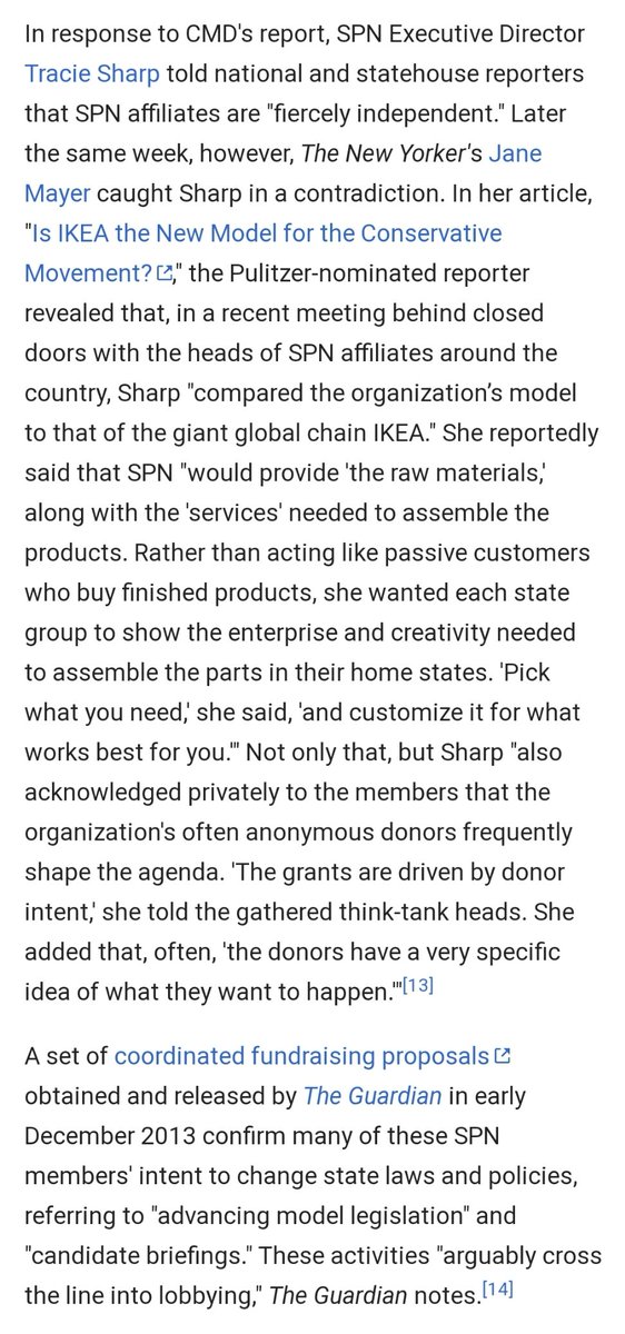 gal_suburban's tweet photo. Today's SPN is the tip of the spear of far-right, nationally funded policy agenda in the states that undergirds extremists in the Republican Party.
@EXPOSEDbyCMD: State Policy Network - Powerful Right-Wing Network Helping to Hijack State Politics & Gov https://t.co/FW2exTvGLB https://t.co/a0ggkSfEtL