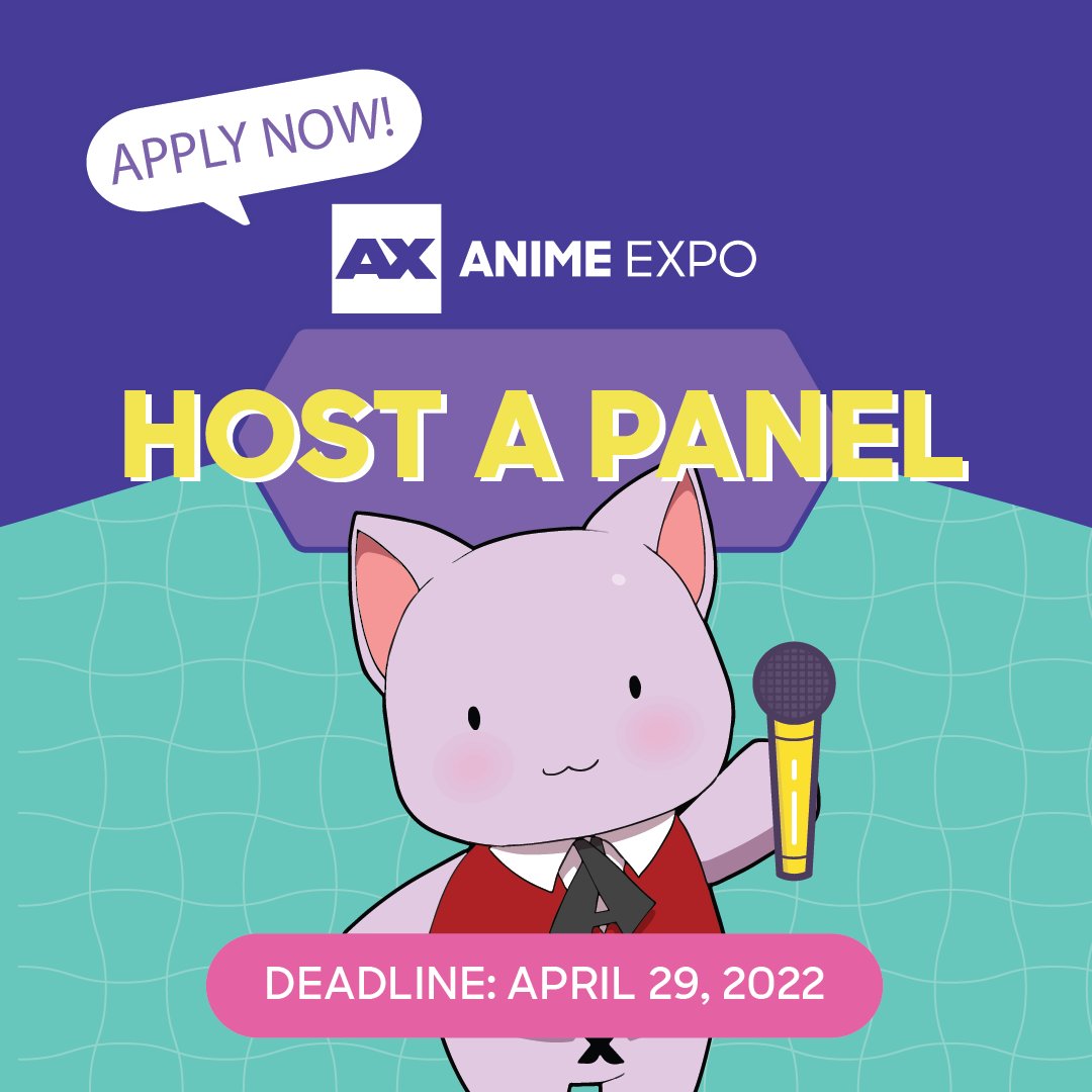 Ax 2022 Schedule Anime Expo On Twitter: "The #Ax2022 Panel Application Is Now Available!  Learn More & Apply → Https://T.co/Udu73Wmmx6 Https://T.co/U7G1Jbg1Kf" /  Twitter
