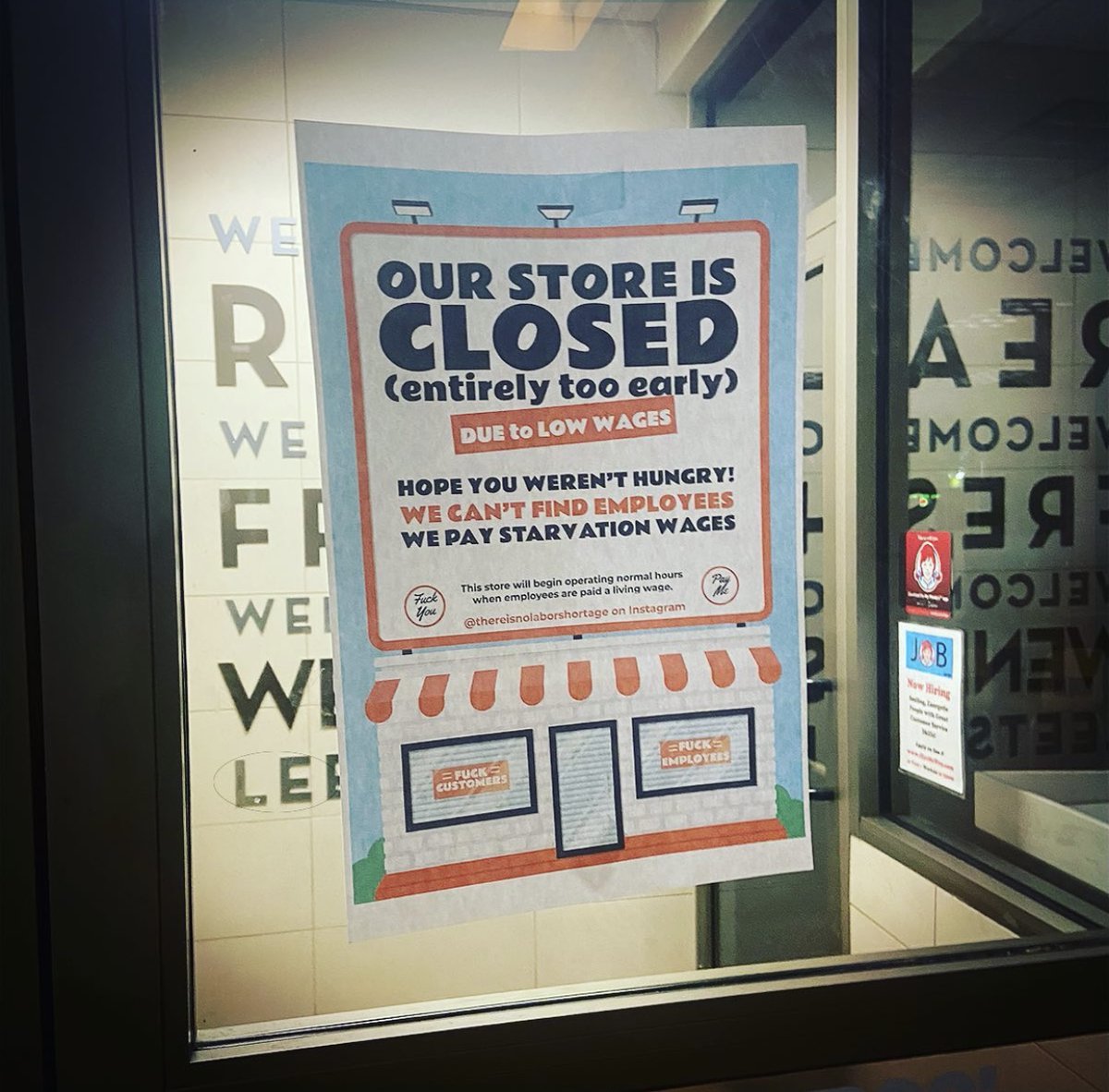 rocunited's tweet photo. If hiring restaurants were brutally honest... (📷 : @thereisnolaborshortage) https://t.co/ANHlwWLzVg