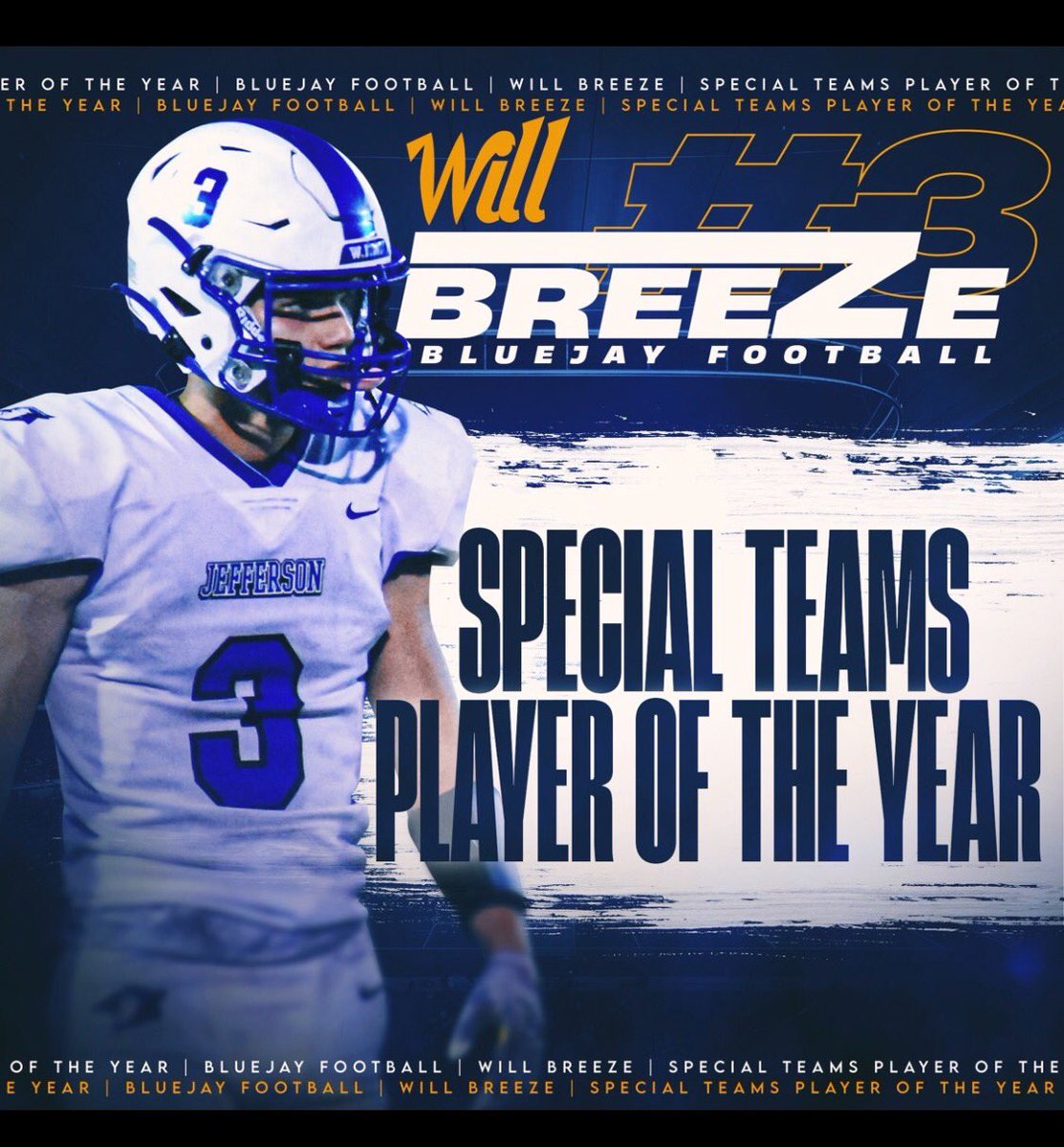 R7_Football's tweet photo. Congratulations Will! Well deserved! #JayPride #JayUp https://t.co/Y9HAoPx1ux