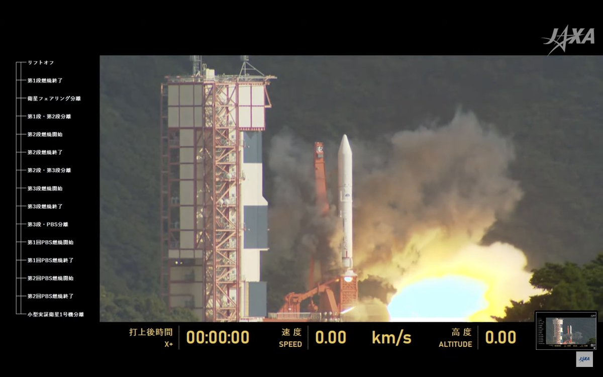 genejm29's tweet photo. #JAXA #Epsilon5 - LIFTOFF of Epsilon5 https://t.co/5624bFgOMd