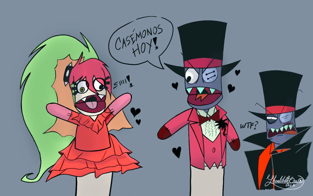 Let's get married today!🎩🥀💕
#Villainous #Villanos #villainousfanart #blackhat #blackhatvillainous #CartoonNetwork #villainousdemencia