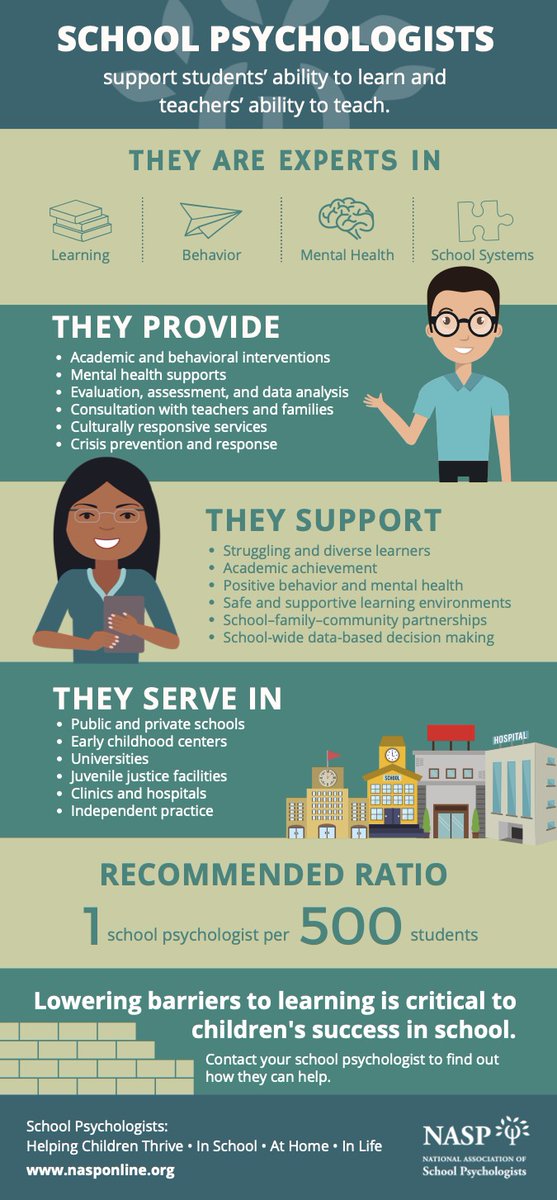 Nov. 8-12 is National School Psychology Week. Join us in thanking our School Psychologists for all they do to help our students, teachers &amp; schools thrive. We are grateful for your dedication to helping students achieve in the classroom and beyond! #SchoolPsychWeek