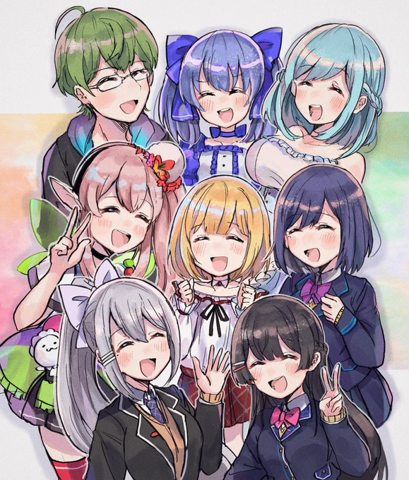 🌈一期生ありがとう🌈
#is_NIJISANJI
#みとあーと #ピク渋 #凛Art #アキくんちゃんアート #でろあーと #えるの絵だよ #ちーあーと #もいもいらすと 