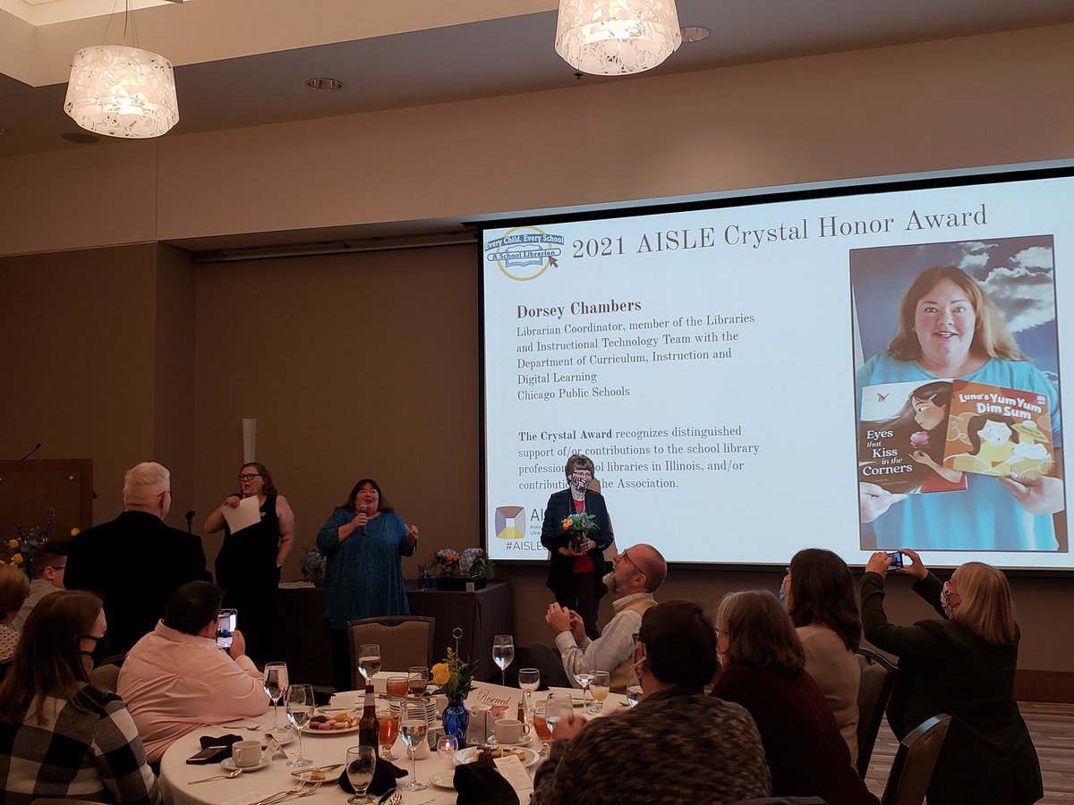 CpsLibraries's tweet photo. Congratulations on your Crystal Honor Award, Dorsey!!! This couldn't have gone to a more deserving person! ❤️ @AISLEd_org @ChiPubSchools
#CPSSchoolLibrarians #AISLEd21 #SchoolLibrariansAreEssential https://t.co/FUeGk849dB