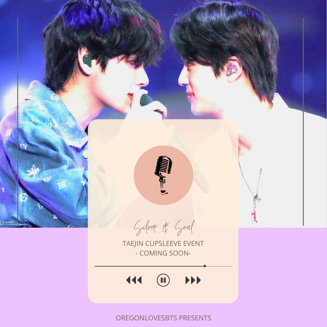 oregonlovesbts's tweet photo. ๐ ๐ข๐ฒ๐ต๐ฟ๐ฎ๐ป + ๐ข๐ธ๐พ๐ต ๐ท
TaeJin Cupsleeve Event
Coming Soon.....
@BTS_twt @Artsata_
#SilverandSoul #Taejin #TAEHYUNG #SEOKJIN #BTS #oregonlovesbts https://t.co/9G3Y7iJIv7