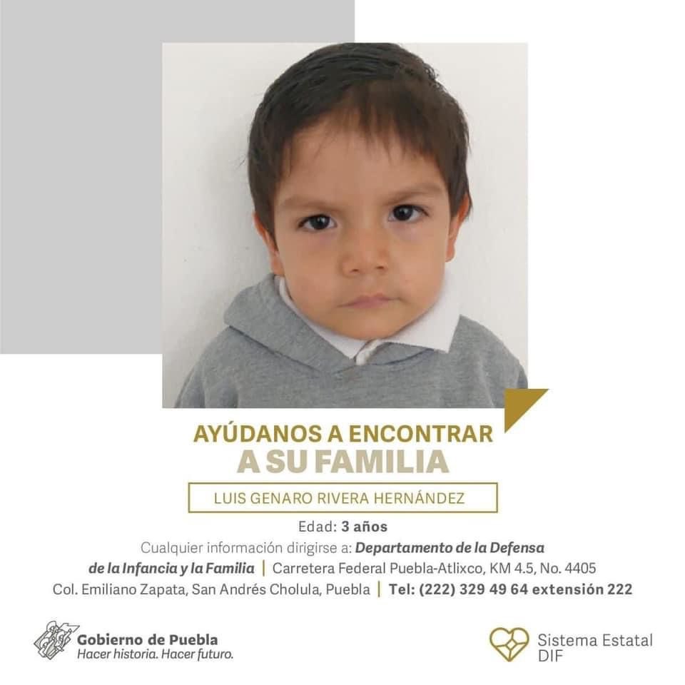 denisse_ugalde's tweet photo. Este pequeño se encuentra en el DIF Puebla. Difundamos para que pueda reencontrarse con su familia. https://t.co/dZRhwV7ZHd