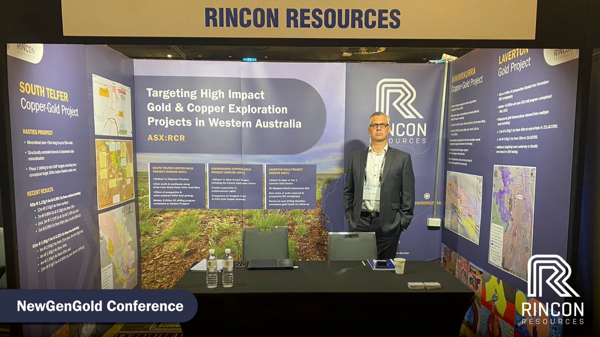 RinconResources's tweet photo. $RCR.AX MD Gary Harvey is at @Paydirt_Media NewGenGold Conference, exhibiting at booth No.23, running from the 9-10 November 2021.
Come down and find out more about #Hasties.
Register here: https://t.co/fVnnc9Mw1Q
#gold #newgengold https://t.co/w6Ikzf96x6