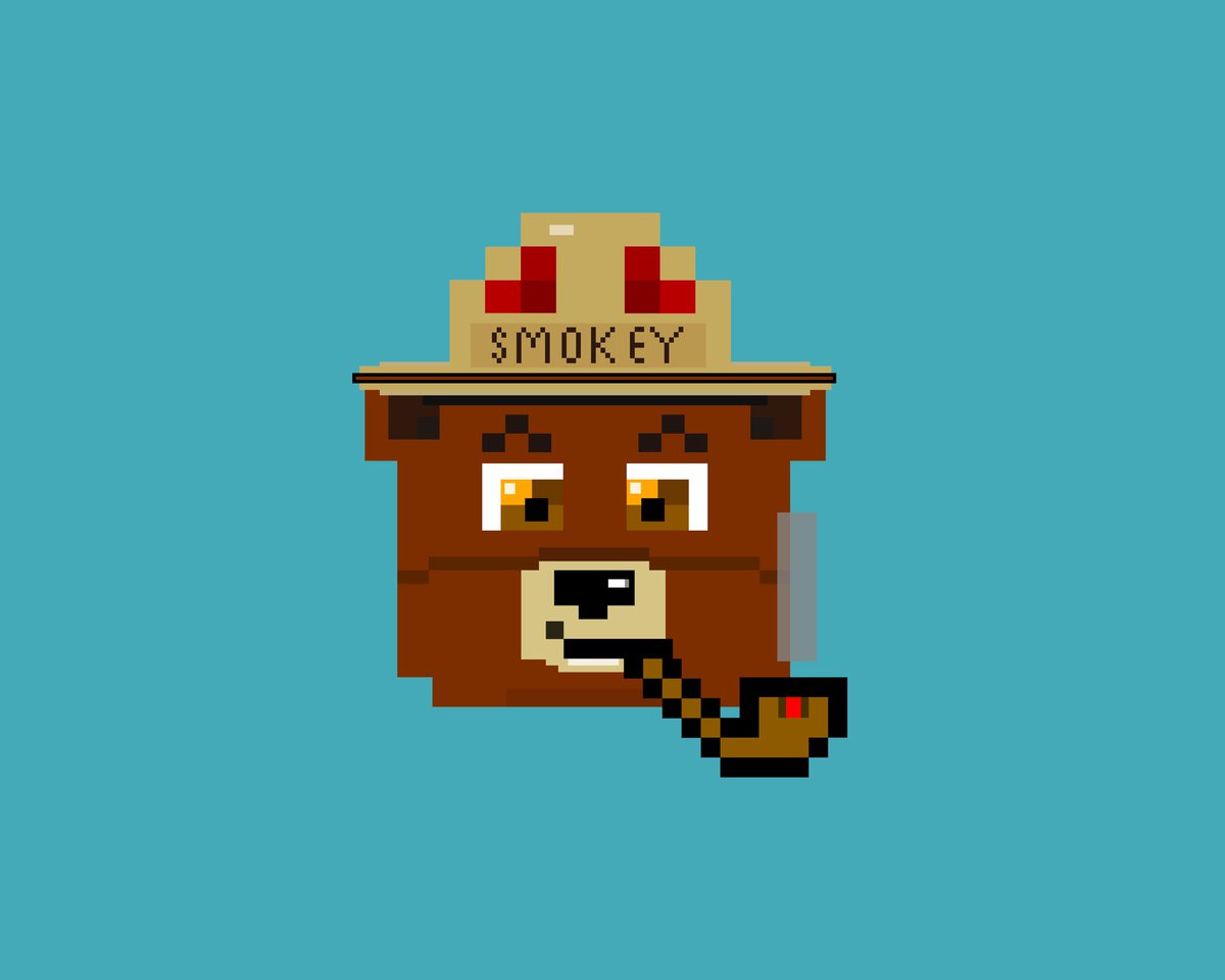 SquareBearNFT's tweet photo. SquareBear Original: Smokey Bear🐻💨🚬🔥💸 

*SNEAK PEAK* RARE ☘️

@smokeybear
@smokeybear

#squarebear #squarebearnft #smokeybear #Crypto #NFT #bear #rare #explorepage https://t.co/uGhDkXXkho