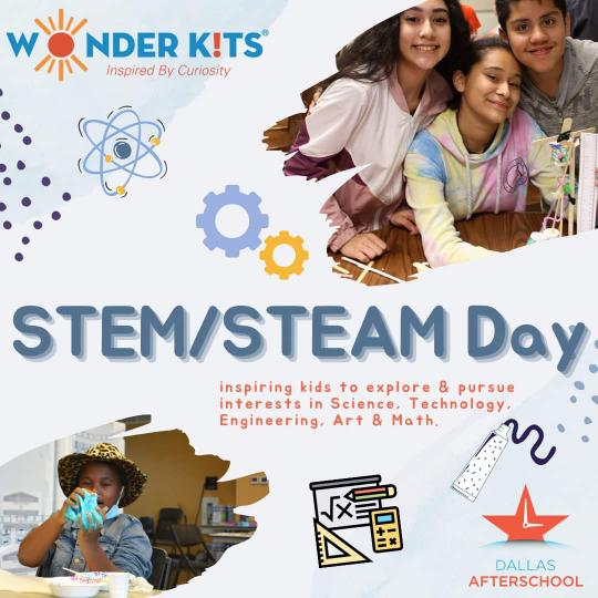 DalAfterschool's tweet photo. On November 8, we celebrate STEM/STEAM Day! Since July of 2021, we have help 13,000 student access STEM activities through our Wonder Kits! Free for partners and available to purchase online!
#DallasAfterschool #WonderKits #STEMDay #STEAMDay https://t.co/RJOehSGb4m