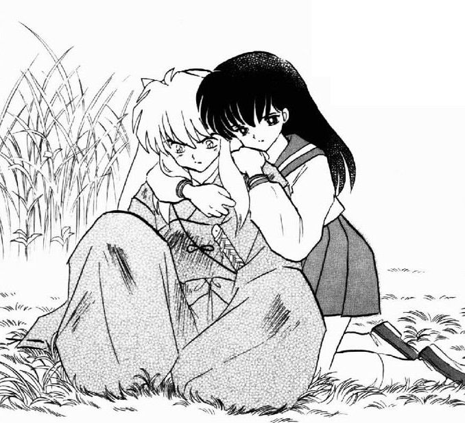 Hug I love the way Inuyasha and Kagome treat each other in the manga.The an...
