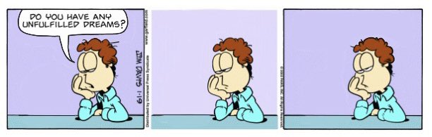 We might ask Jon this question in turn, but the answer is obvious, and the asking a waste of breath. #garfieldminusgarfield #garfield #garfieldcomics #comics #comicstrip #existentialism