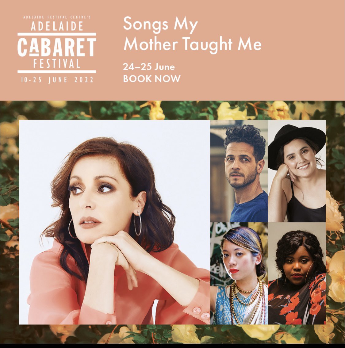 Can’t wait for you to experience Songs My Mother Taught Me at the Adelaide Cabaret Festival. First release tickets on sale now adelaidecabaretfestival.com.au or premier.ticketek.com.au