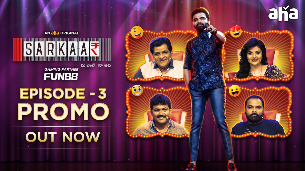 Here is the #Sarkar episode 3 promo 

#SarkaarOnAHA #SarkaarGameShowOnAHA 

Premieres Nov 11 @ 8 PM only on @ahavideoIN

▶️  watch.aha.video/SarkaarEp3P

@impradeepmachi @MukhiSree @Madhunandanacto
 #ali #Praveen