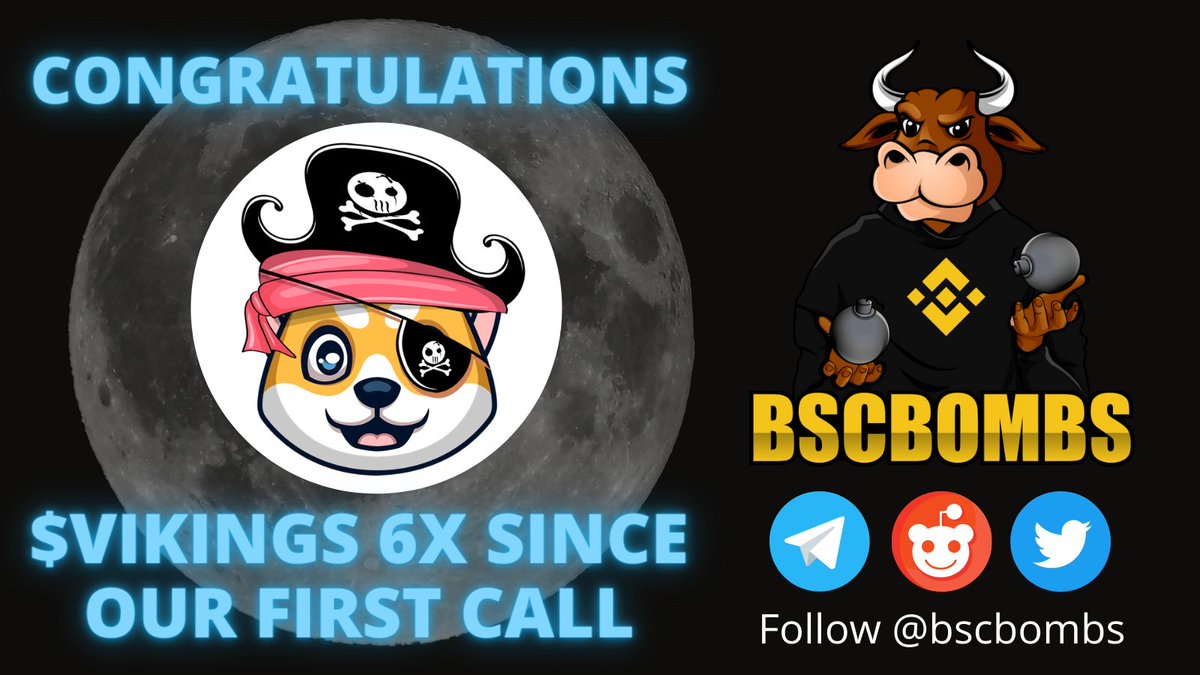 allchainbombs's tweet photo. 🚀 Congratulations $VIKINGS 6x since our first call 🚀 @VikingsInu @CoinMarketCap @binance @1goonrich @Crypt0mummy @PancakeSwap #BSCBombs #BSC #BSCgems #BinanceSmartChain #Binance https://t.co/doEJuEwVGJ