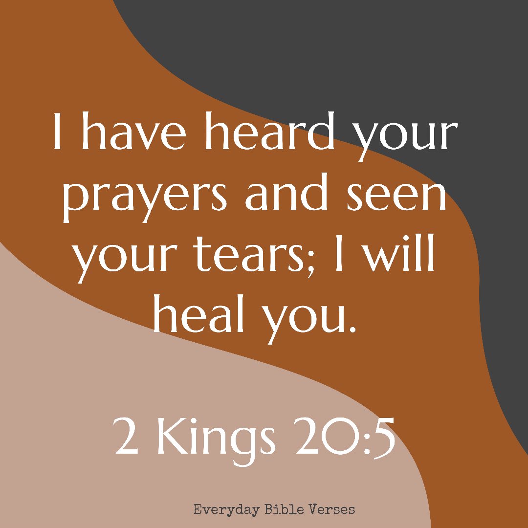 EverydayBibleV's tweet photo. 2 Kings 20:5 #EverydayBibleVerses https://t.co/FO82YqbLI5