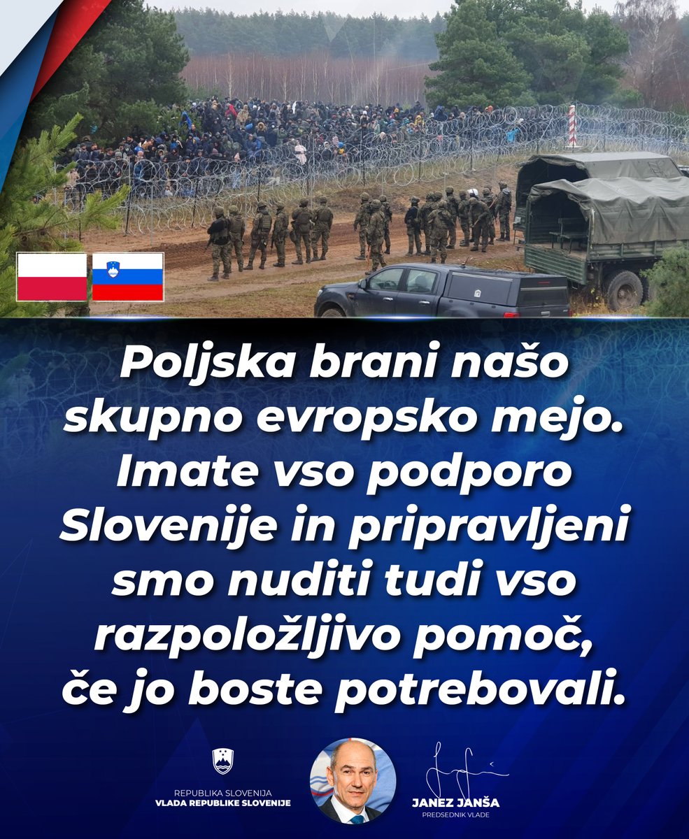 #HoldTheLinePoland 🇵🇱 <a href="/JJansaSDS/">Janez Janša</a> <a href="/MorawieckiM/">Mateusz Morawiecki</a>