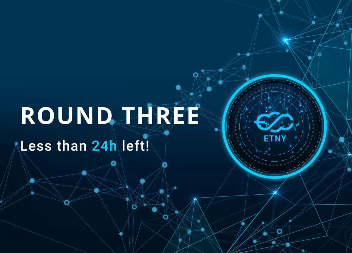 Less than 24 hours till the 3rd and Final Round of Ethernity Cloud Token Public Sale. 

Ready for the Confidential Computing Revolution? 🚀

Register here: bit.ly/35SaGsV

Starting date: November 10
Starting time: 07:00 AM UTC
Tokens for sale: 70 000 000 ETNY 🔹

#ico