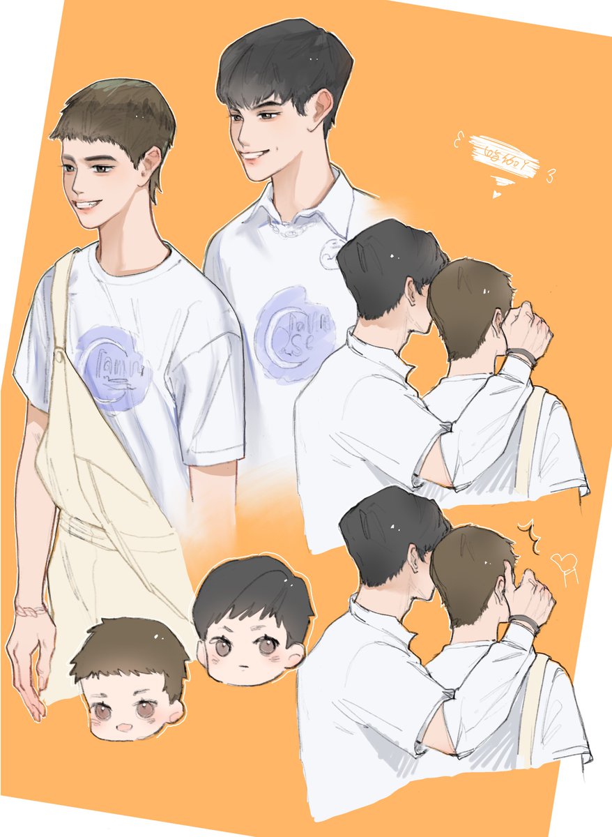 ShanYu_Jia's tweet photo. 可爱短发和他的高个子男友
#OhmFluke #โอห์มฟลุ้ค https://t.co/jxeCBaw8ET