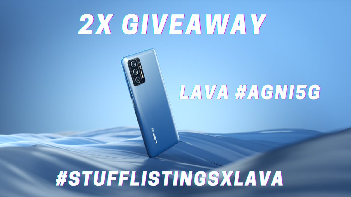 stufflistings's tweet photo. So Lava has launched its 1st-ever 5G phone, the #LavaAgni5G and today, I'm giving away 2 units to the #stufflistingsarmy
To win
1 Retweet this tweet using the #stufflistingsxLava, #LavaNeAagLagaDi, #AGNI5G
2 Answer some simple questions
3 Tag 2 friends of yours
Happy winning ❤️ https://t.co/9KF4VQvyW0