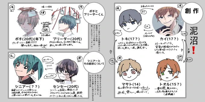 めちゃくちゃ主な自創作です
とても分かりづらい 