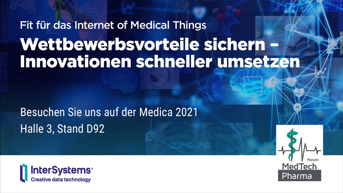 #medica2021 Besuchen Sie unseren Stand (Halle 3, Stand D92) und erfahren Sie, welche Chancen und Herausforderungen in der #Medizintechnik4.0 stecken und warum #PredictiveMaintenance in dem Kontext breiter gefasst werden muss.
ow.ly/wfnl50GIqtS