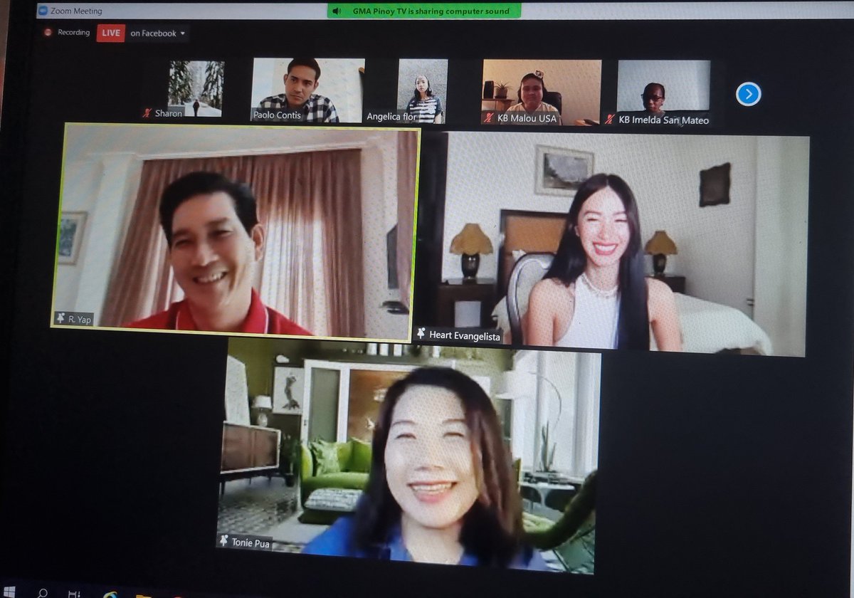 RiChennatiques's tweet photo. Who's watching or in the zoom chat of #ILMHISFunCon ?
#ILeftMyHeartInSorsogon
Tama si Sir @ImRichardYap08 ..mabait at di maarte si Ms @heart021485 kahit sosyal sya.. https://t.co/stMdJPuCX9
