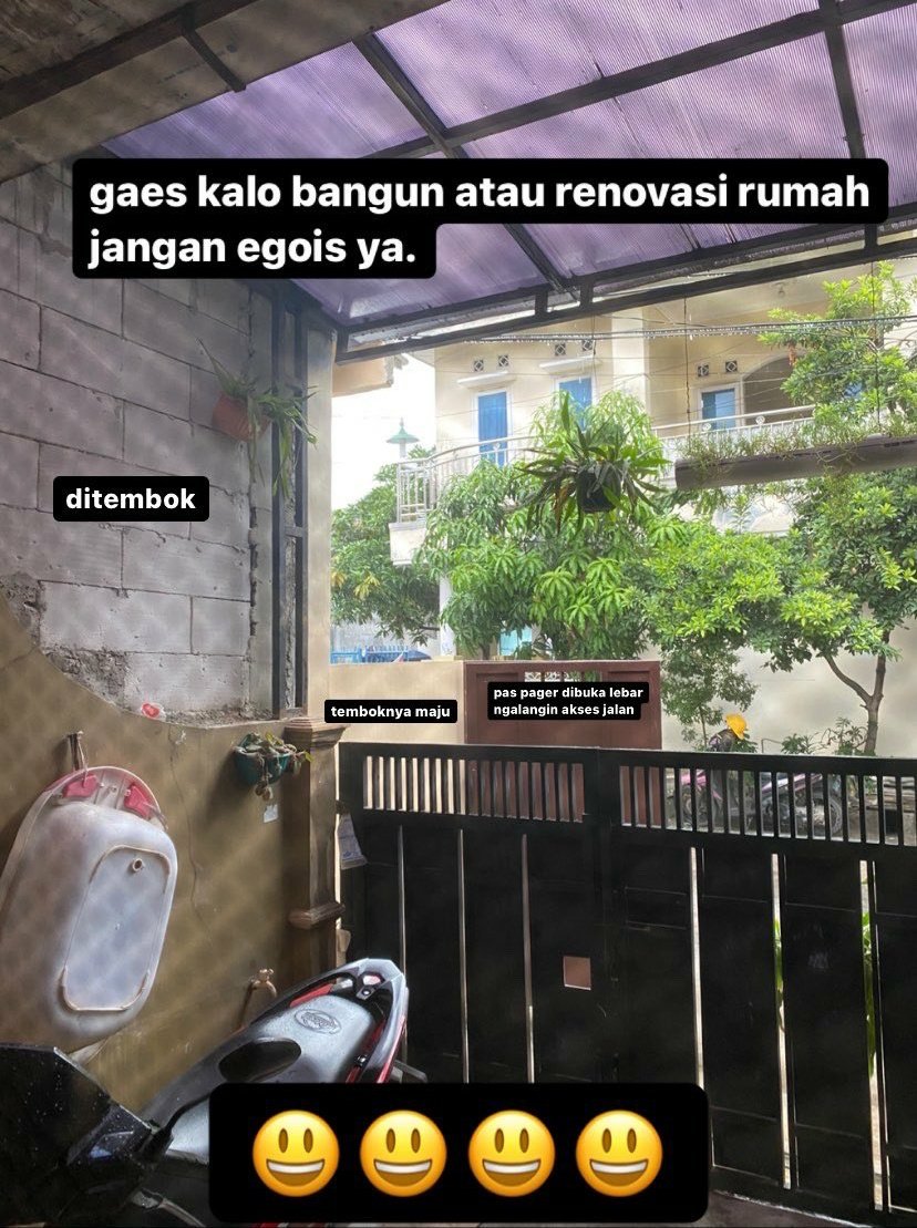 Membangun tanpa peduli sekitar