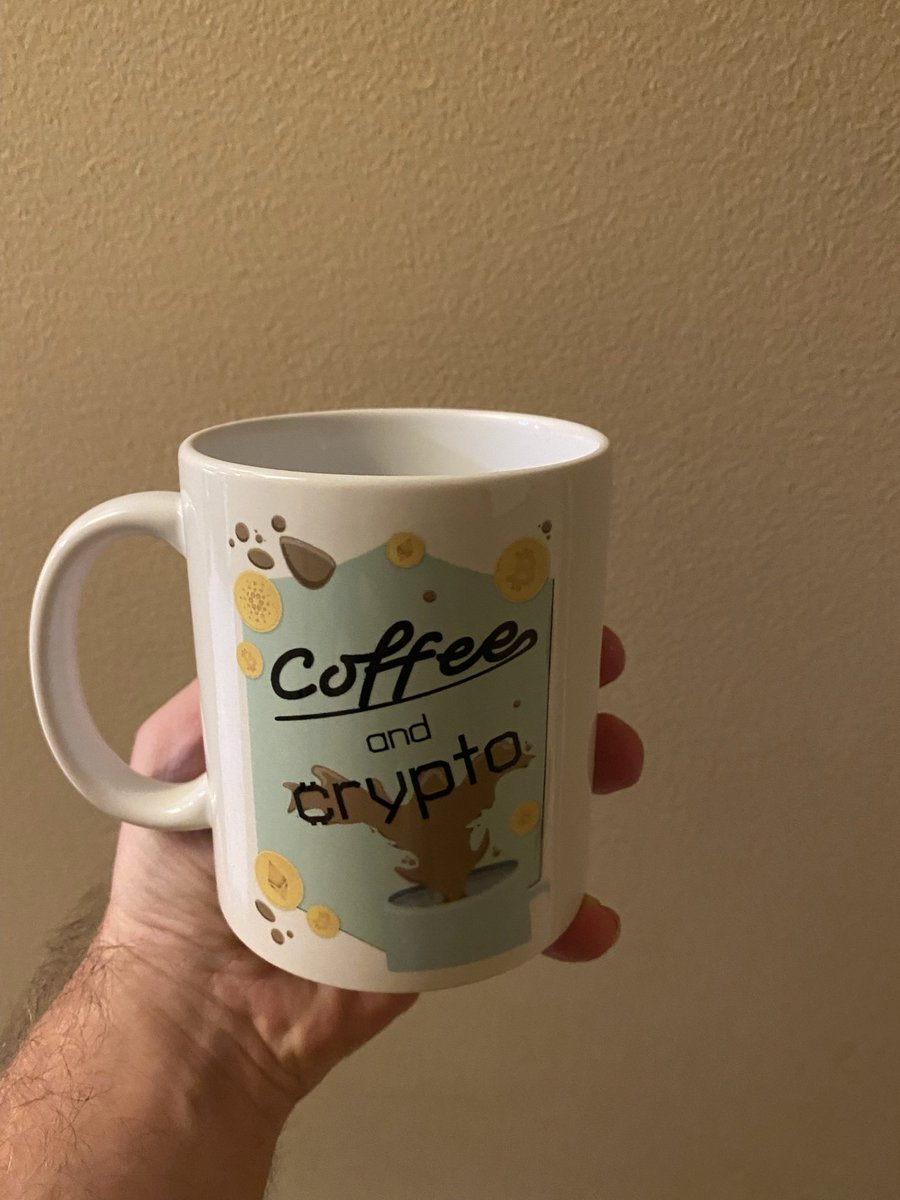 Can’t wait to use the new coffee mug tomorrow for Coffee and Crypto <a href="/CryptoJebb/">Crypto Jebb</a> @TheCrypto_Beard