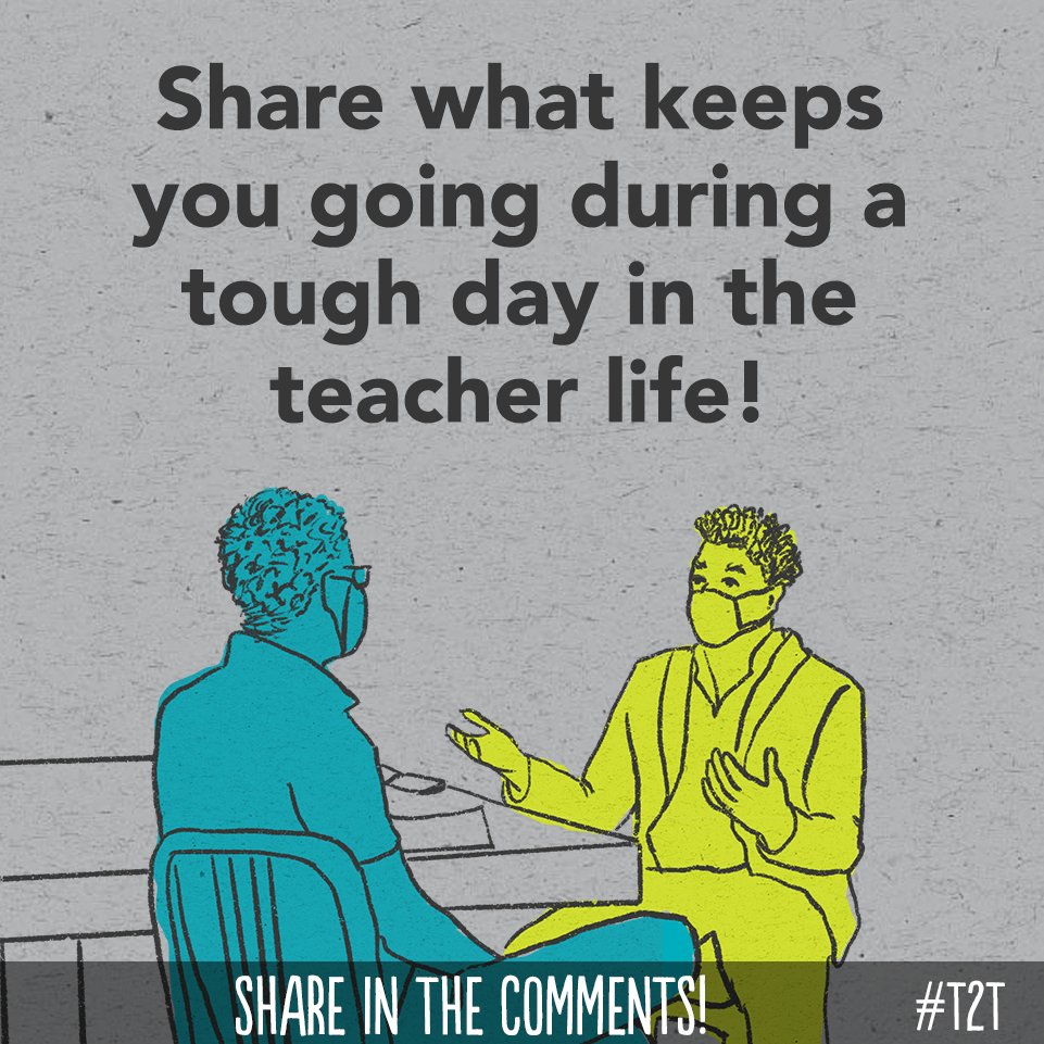 teacher2teacher's tweet photo. What picks you up after a tough teaching day? 

#TeacherTwitter #edchat #EduTwitter https://t.co/m6xIaprPpK