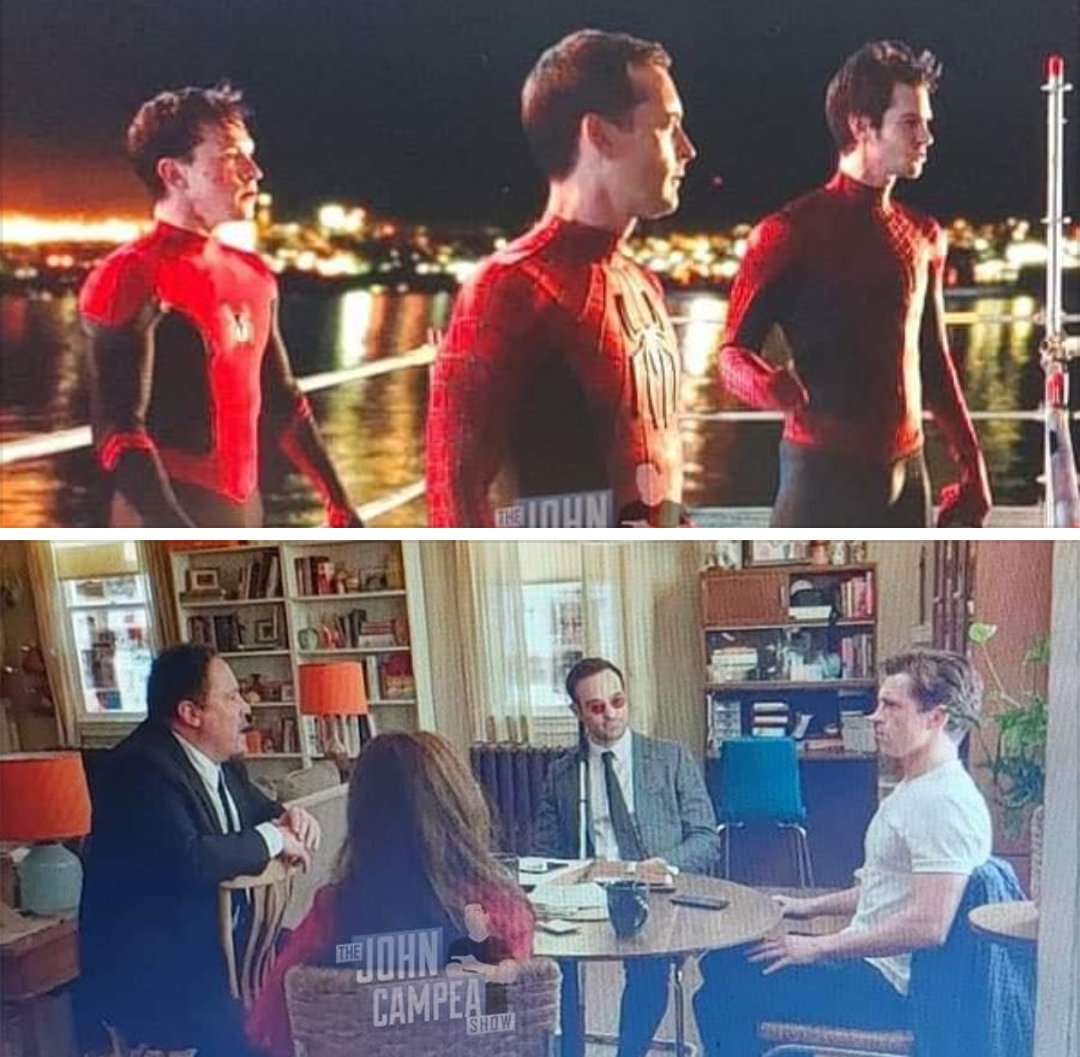 Oliverkun807128's tweet image. Filtraciónes nuevas de spiderman no way home que encontré #SpiderManNoWayHome 
#SpiderverseConfirmado 

Real o Fake?

Tom Holland junto a Tobey Maguire y Andrew Garfield

Escena de la cafetería donde están Peter,happy, la tía May y math murdo (Daredevil)