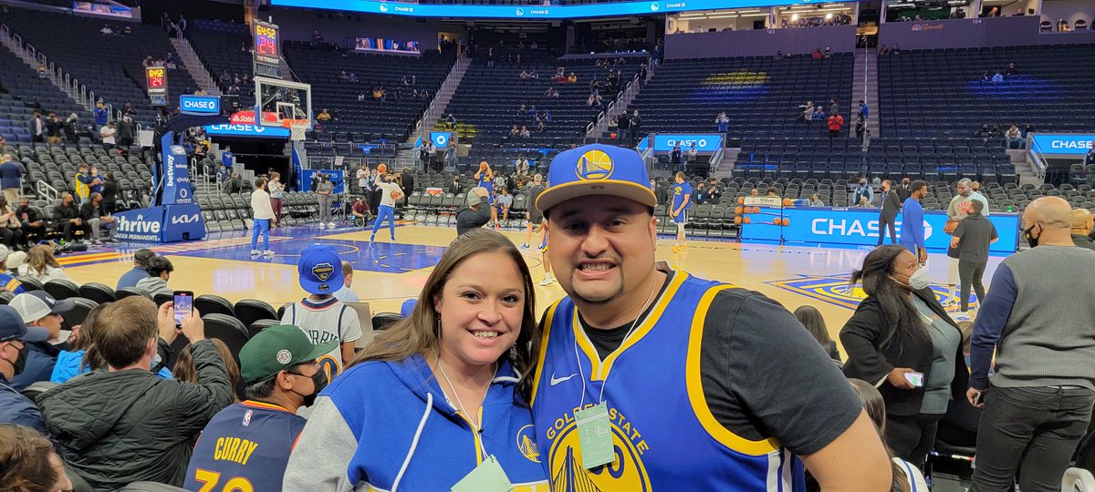 With my love at the <a href="/Warriors/">Golden State Warriors</a> game. #WarriorsGround