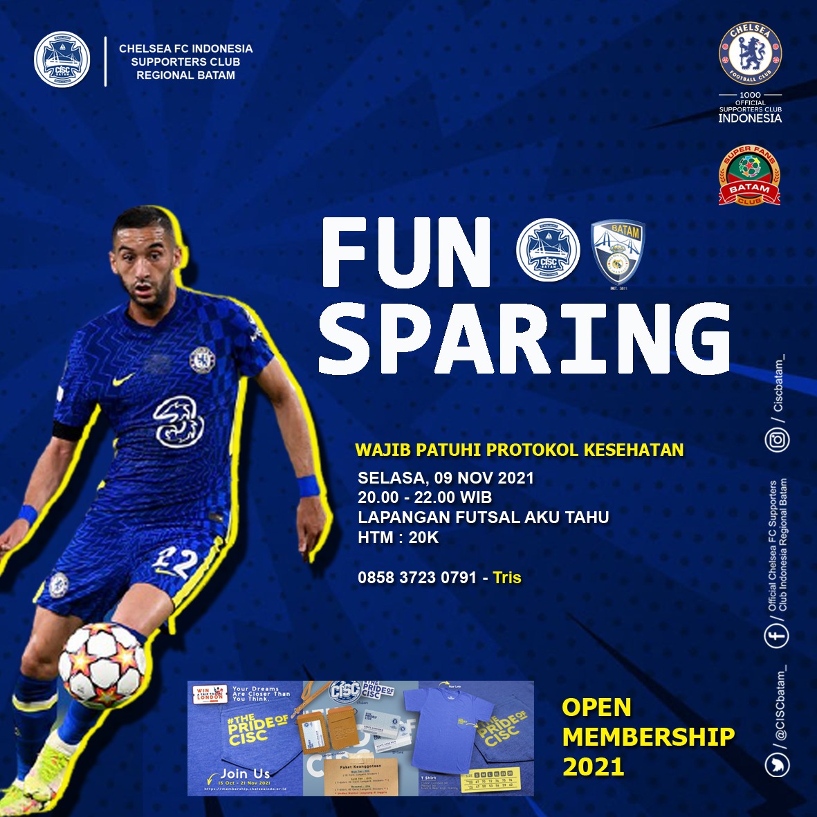 CISCbatam_'s tweet image. Jangan hanya diam di kamar membakar memori,pergi kelapangan bakar kalori. @CISCbatam_ , @Madrid_Batam