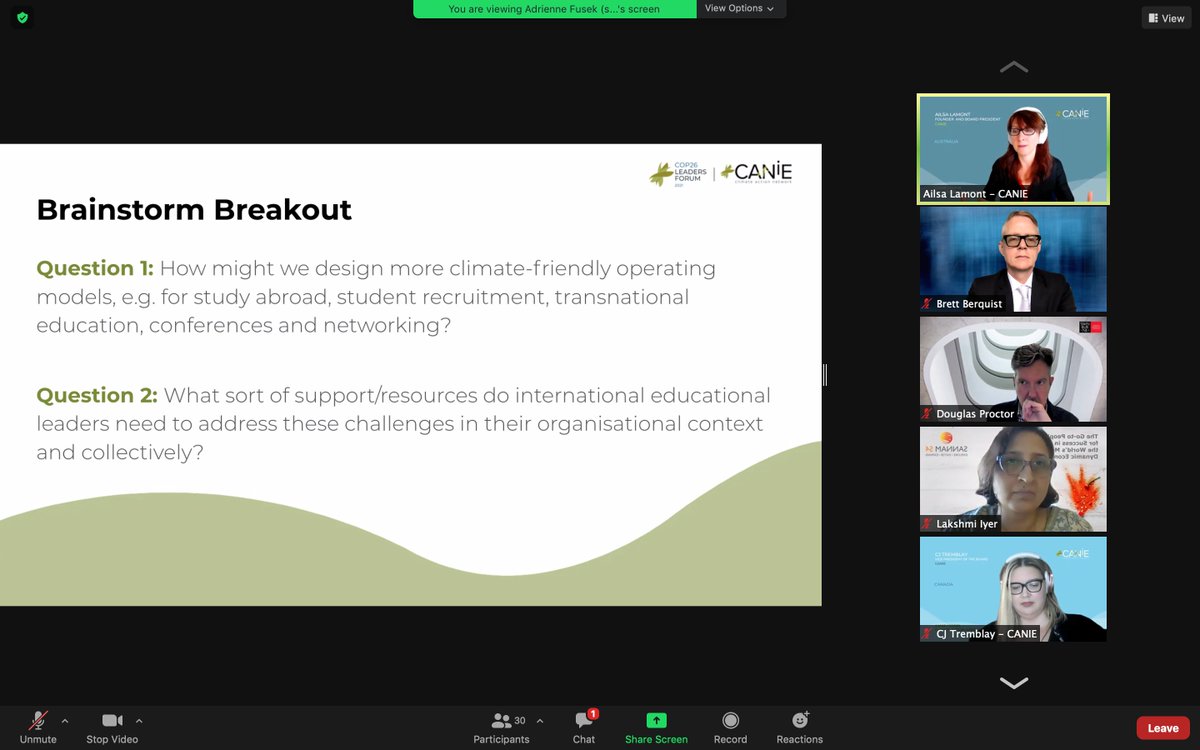 bberquist's tweet photo. What can we do individually w/in our organisations and collectively in the sector to reset #intled for #sustainability and #ClimateAction?

Thanks @CANIEglobal  for calling #intled leaders during #COP26. 
Environmentally Sustainable #intled (ESIE) Principles. #SDG13 https://t.co/BAicH0A7CR