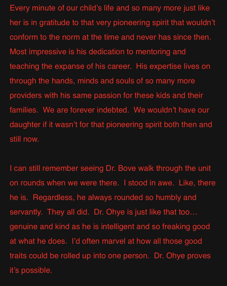 DarthVargas's tweet photo. @RickOhyeMD This is the full message my wife sent, but @RickOhyeMD is being humble.  Humility is another trait both he and Dr. Bove share. https://t.co/osAPI7HrYK